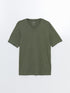 LC Waikiki V Neck Short Sleeve Combed Cotton Men's T-shirt